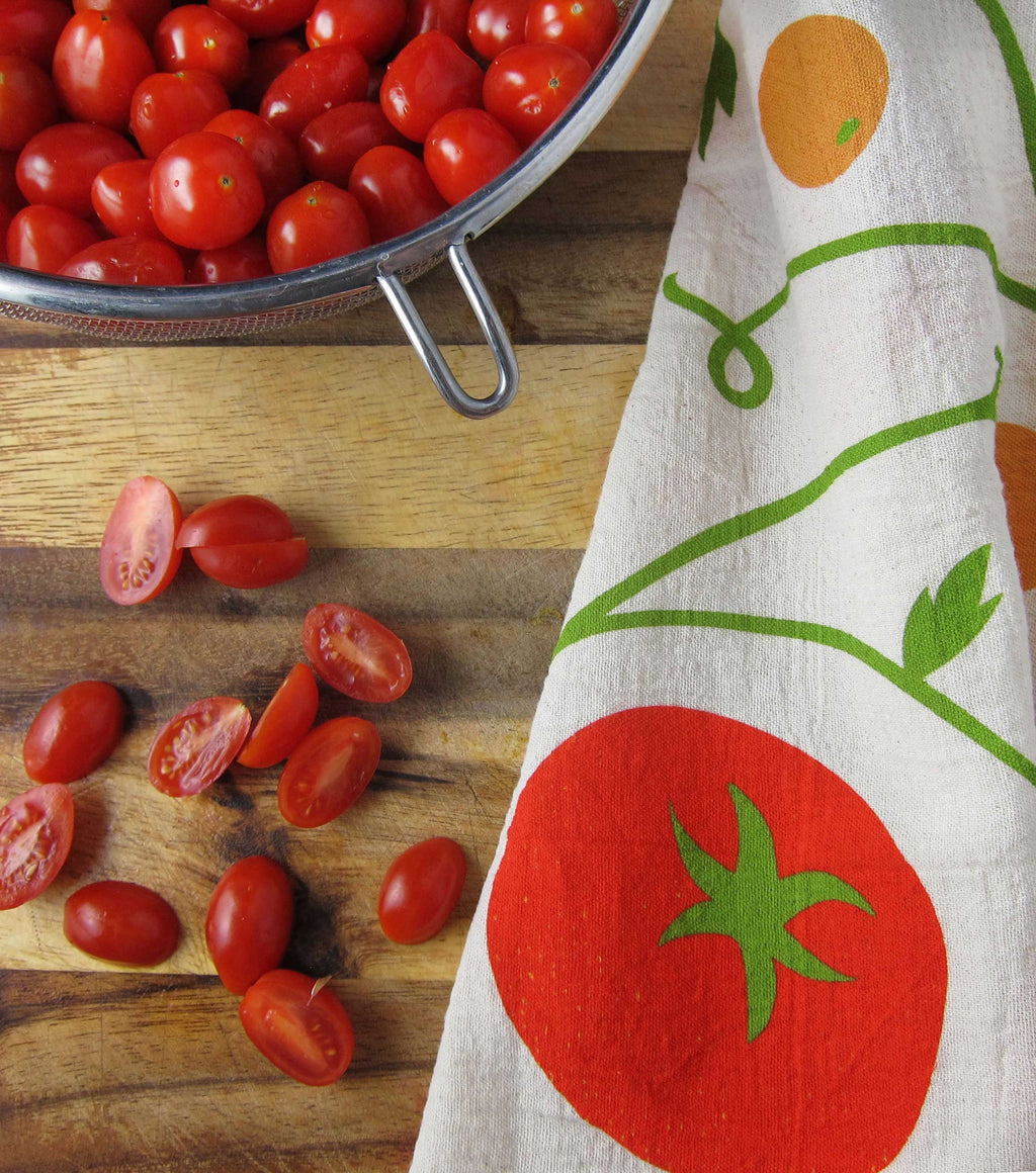 Tomato Basil- Tea Towel Set of 2