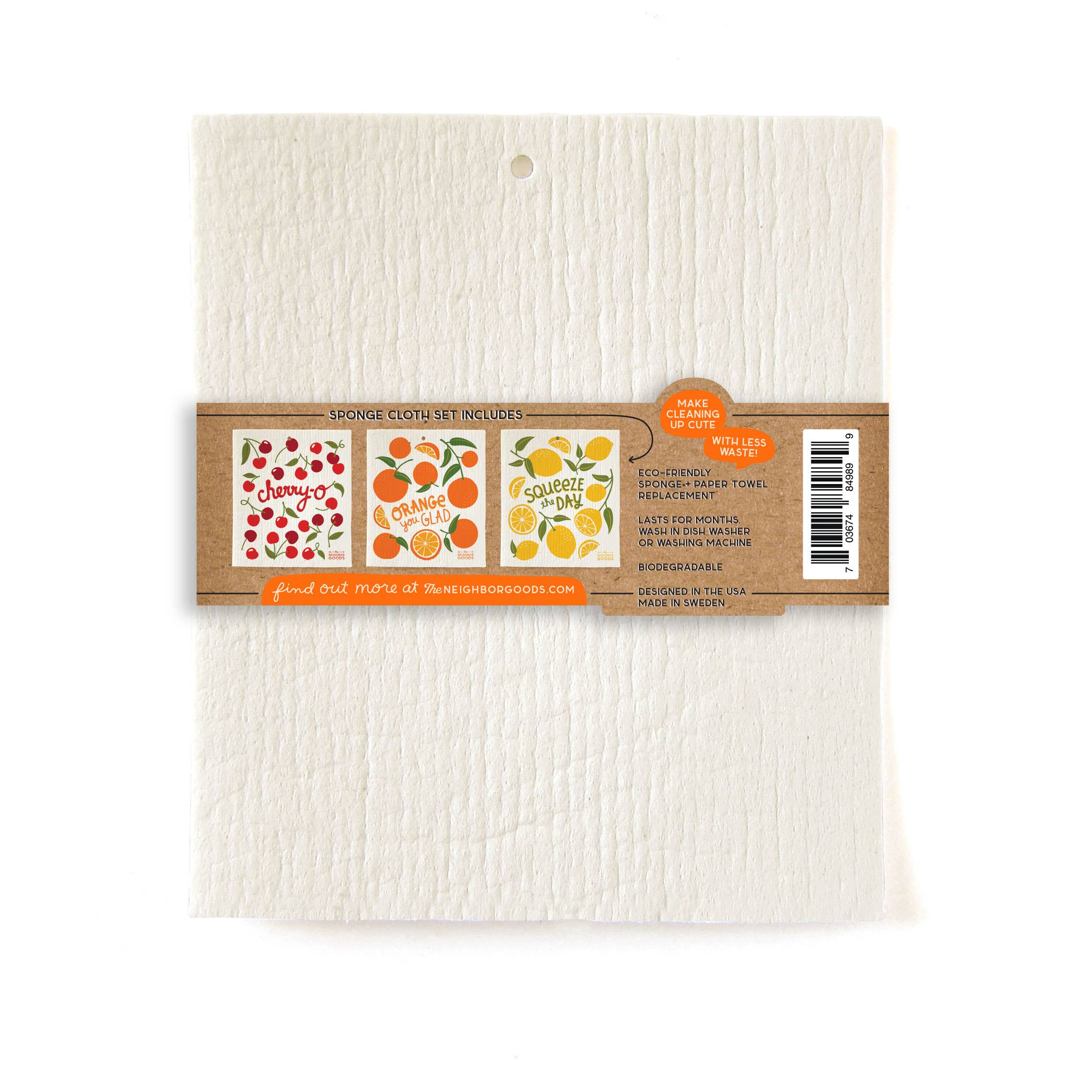 Fruit Stand- Sponge Cloth Set of 3