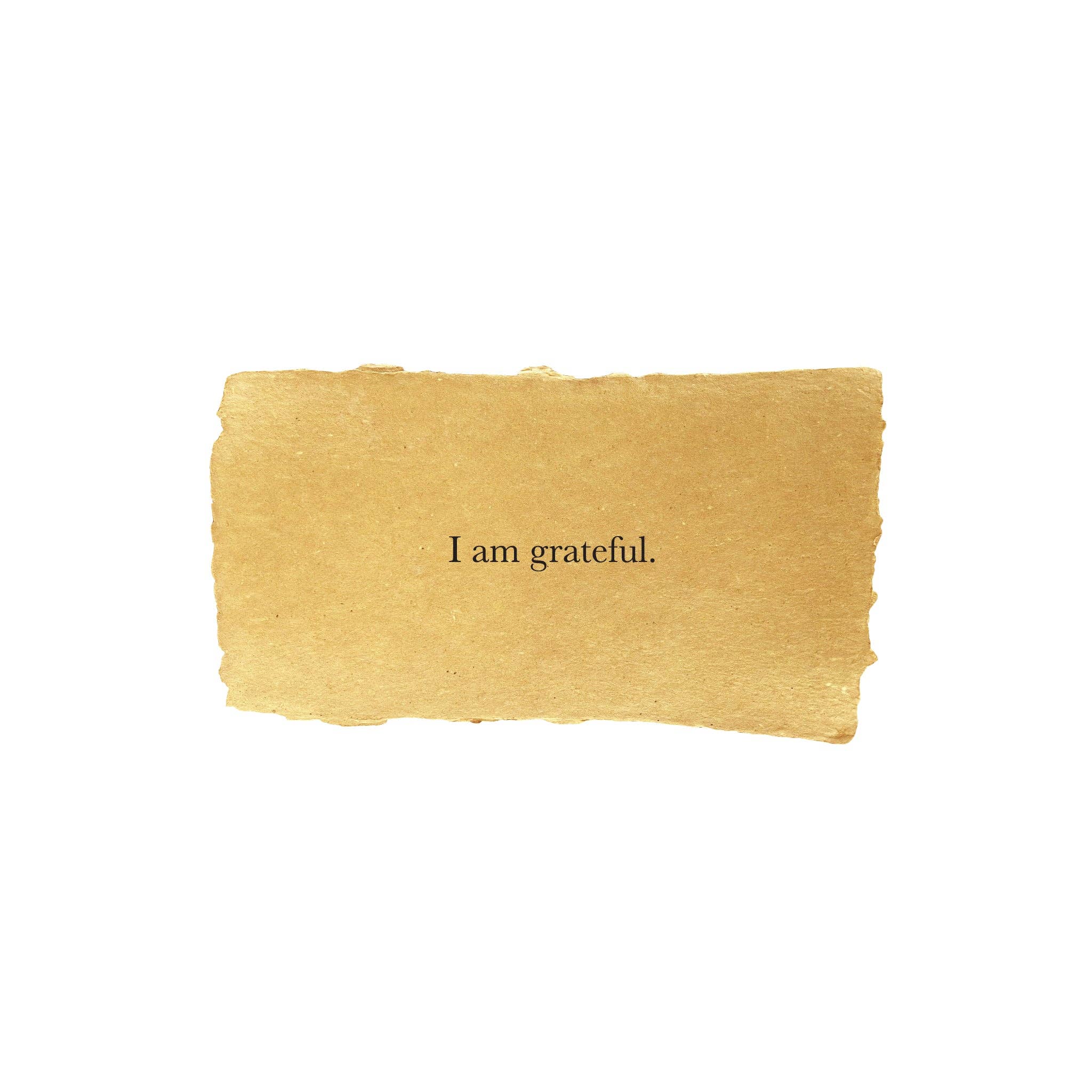 I am grateful affirmation card