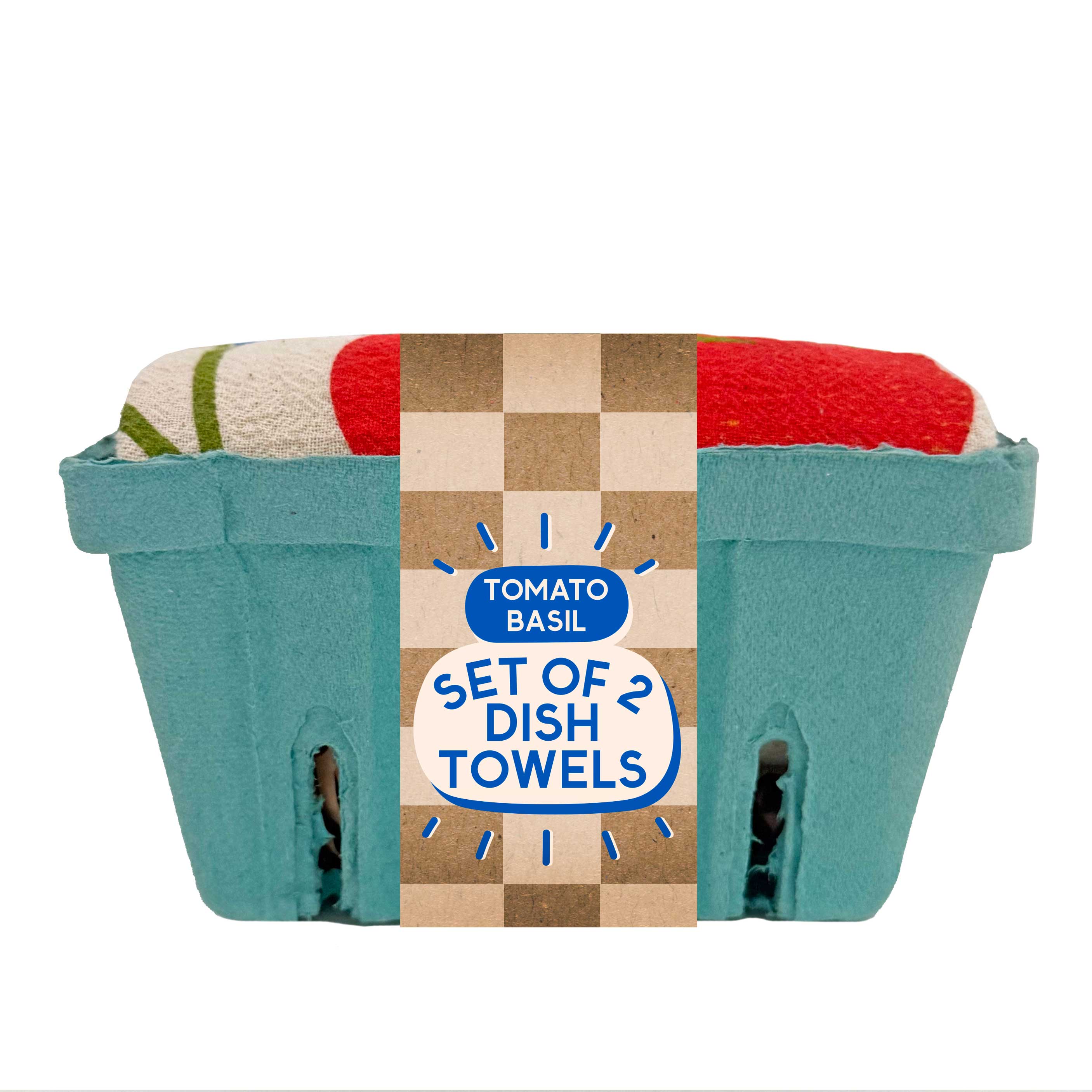 Tomato Basil- Tea Towel Set of 2