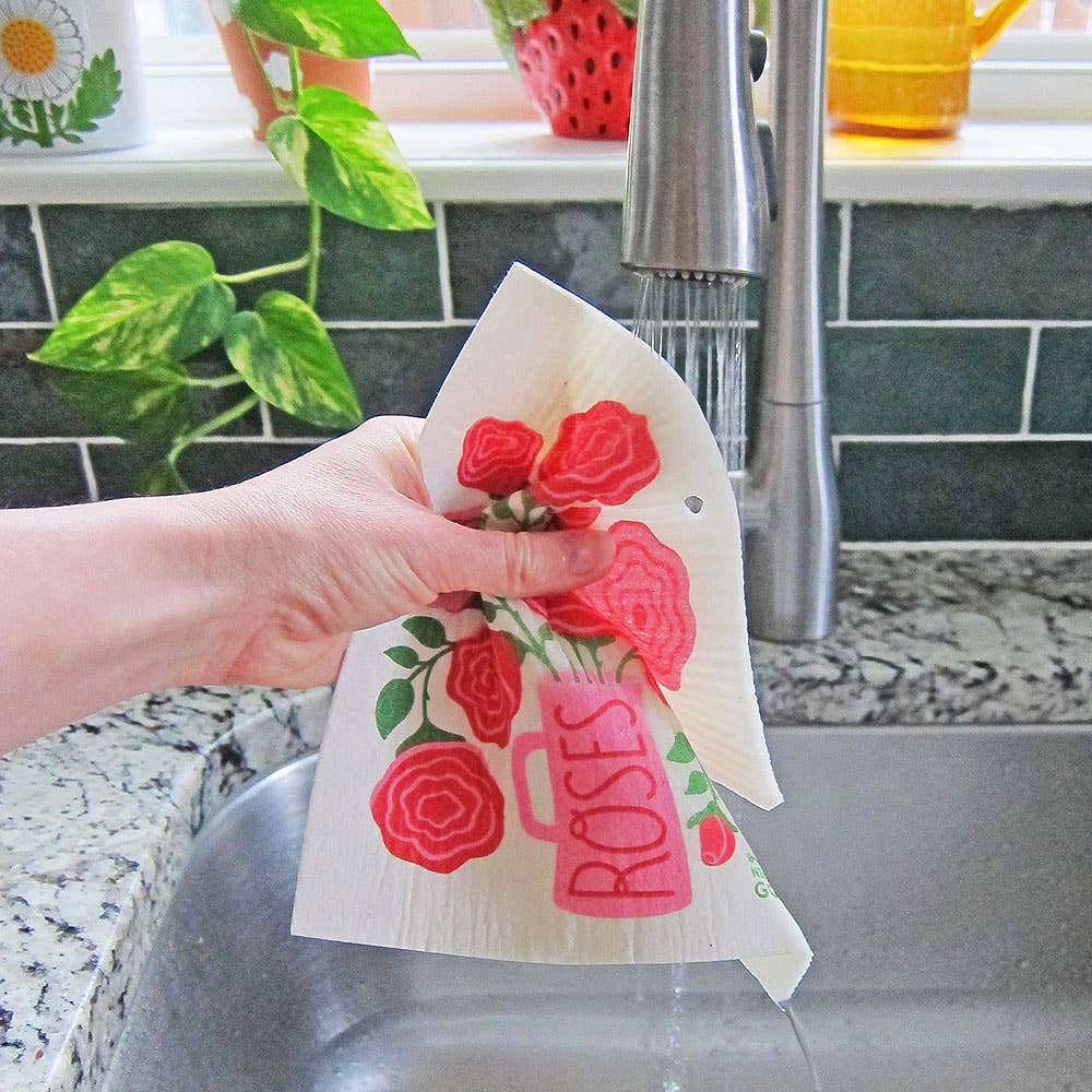 Edible Flowers- Sponge Cloth Set of 3