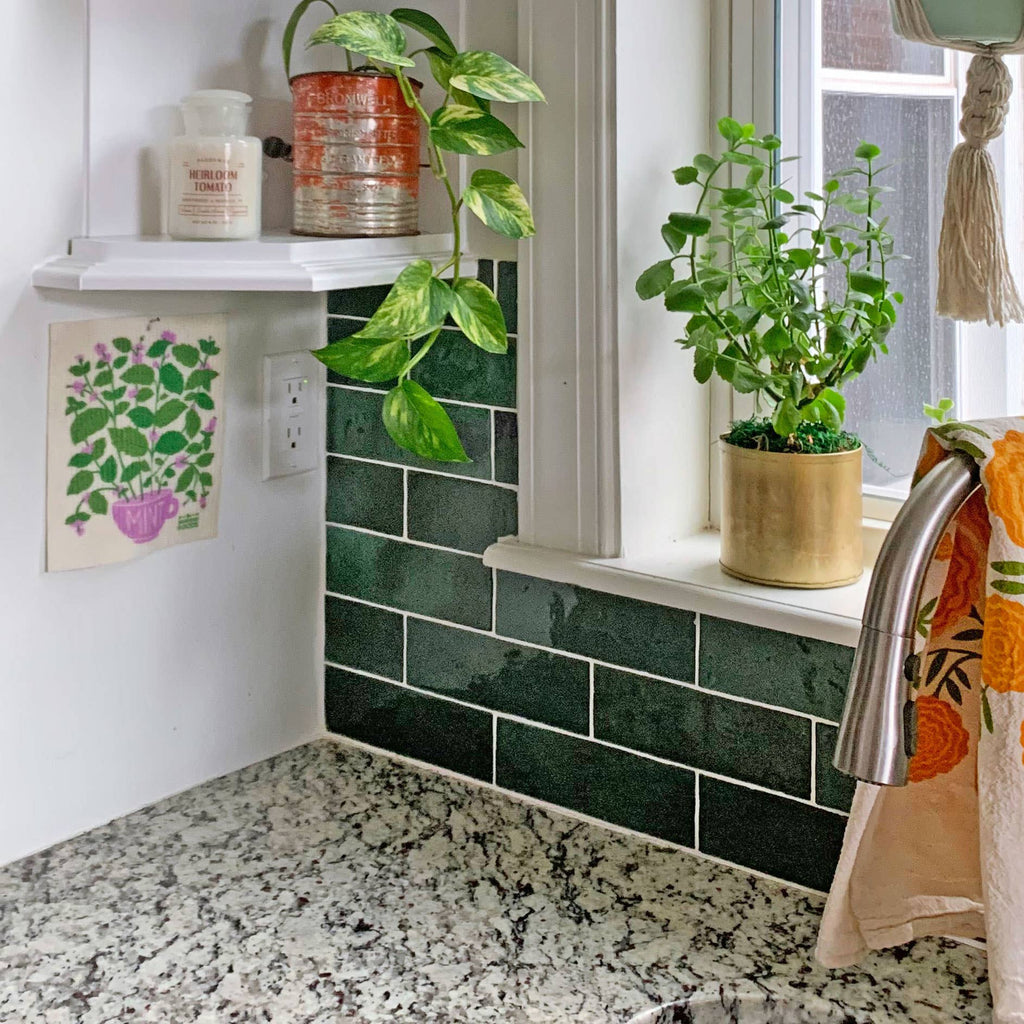 Fresh Herbs- Sponge Cloth Set of 3