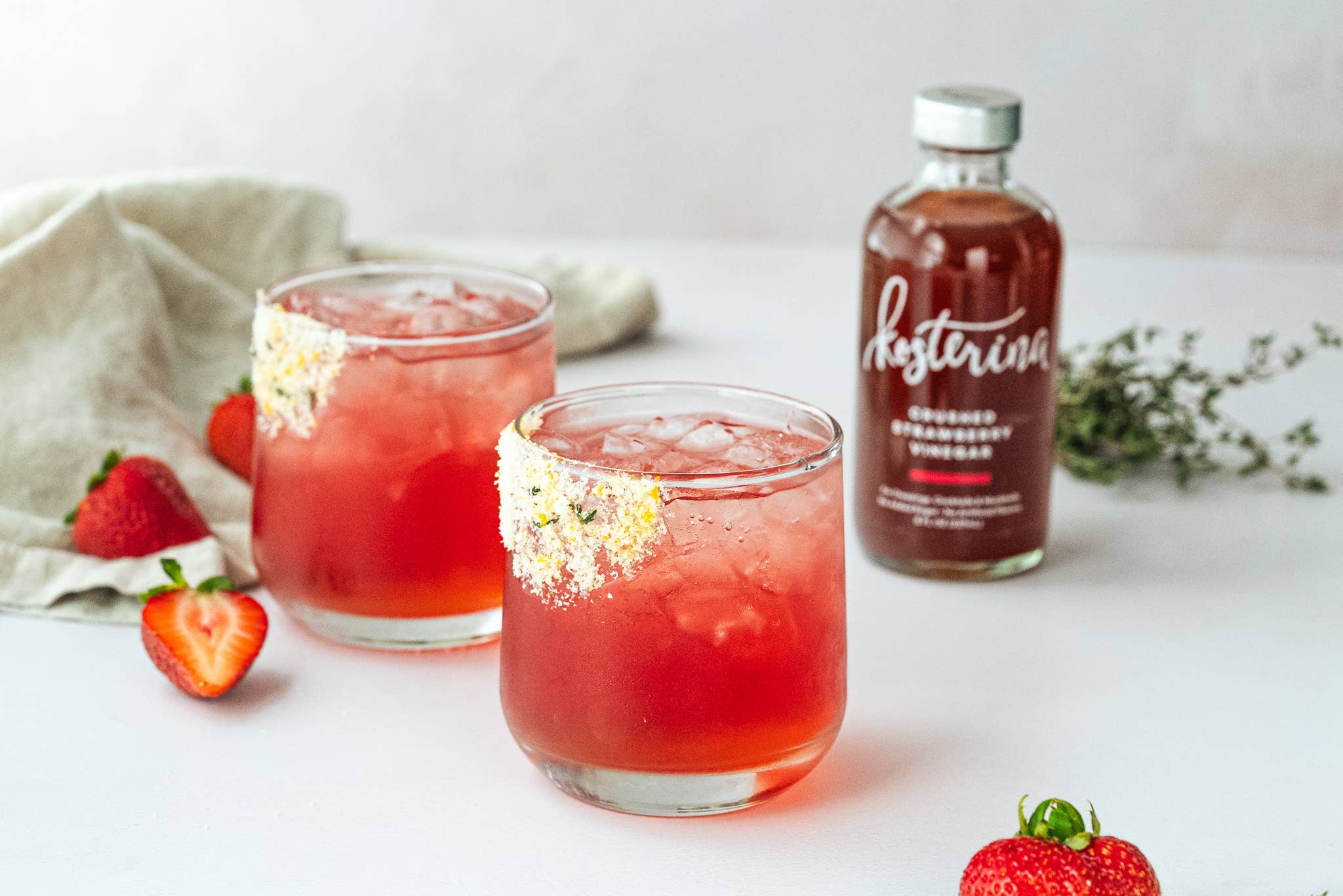 Crushed Strawberry Vinegar