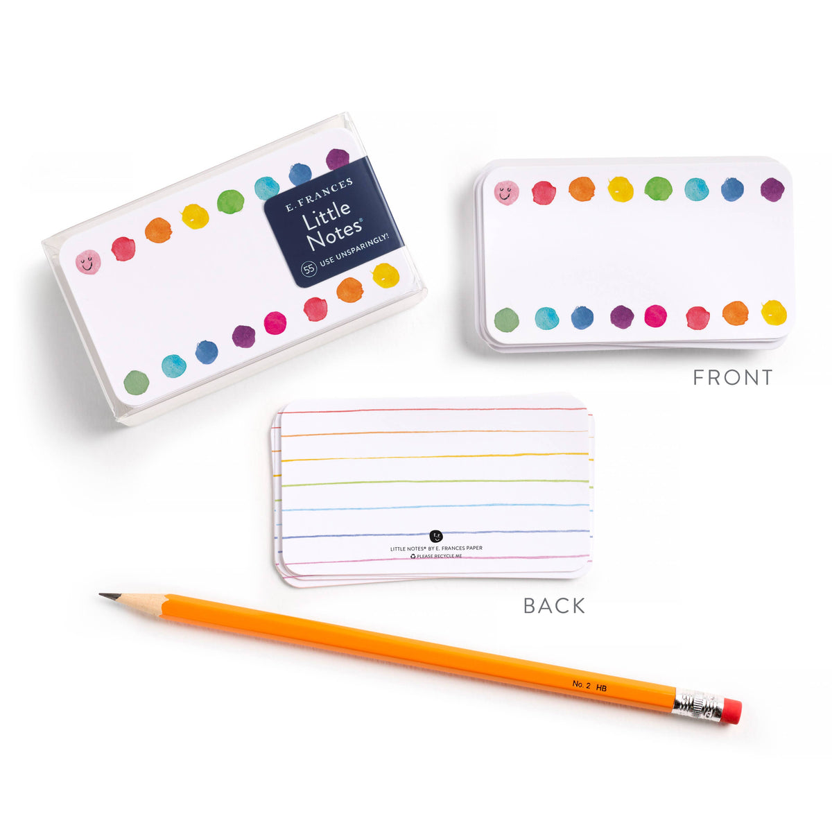 Happy Dots Little Notes® – Mini Notecard Pack, Set of 55