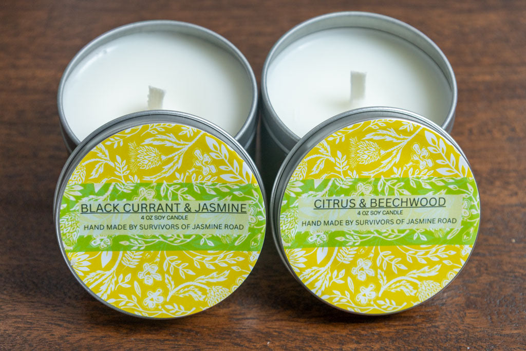 Candle Duo- Citrus + Beechwood and Black Currant + Jasmine