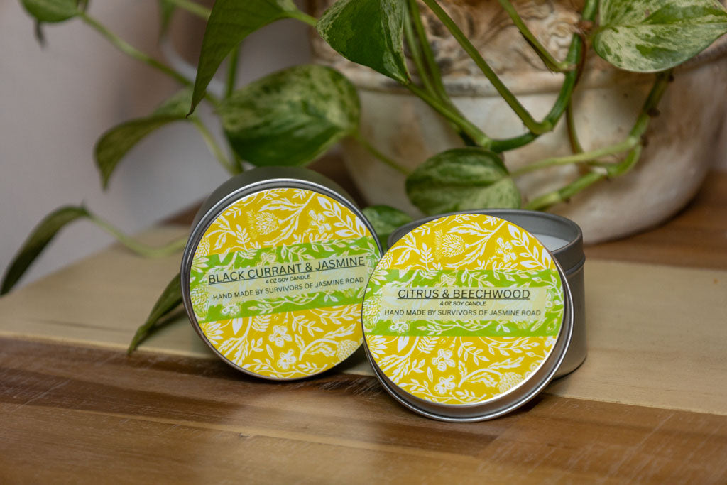 Candle Duo- Citrus + Beechwood and Black Currant + Jasmine