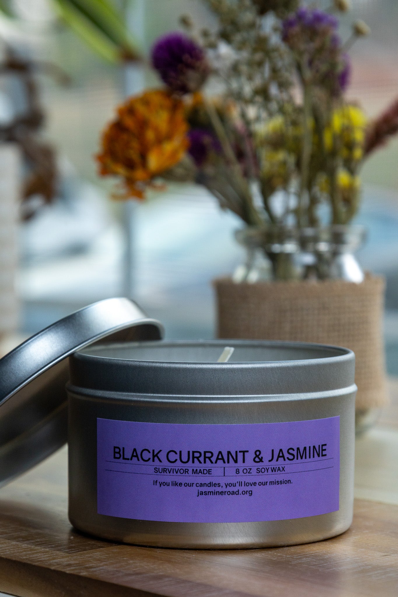 Black Currant + Jasmine 8 oz