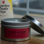 Coffee & Cream Candle Tin 8 oz