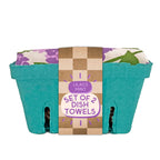 Mint & Lilac- Tea Towel Set of 2