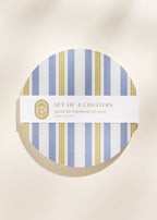 Squiggle Stripes Coaster - Set of 4