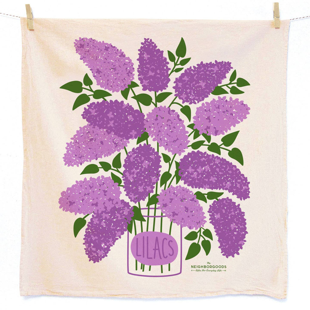 Mint & Lilac- Tea Towel Set of 2