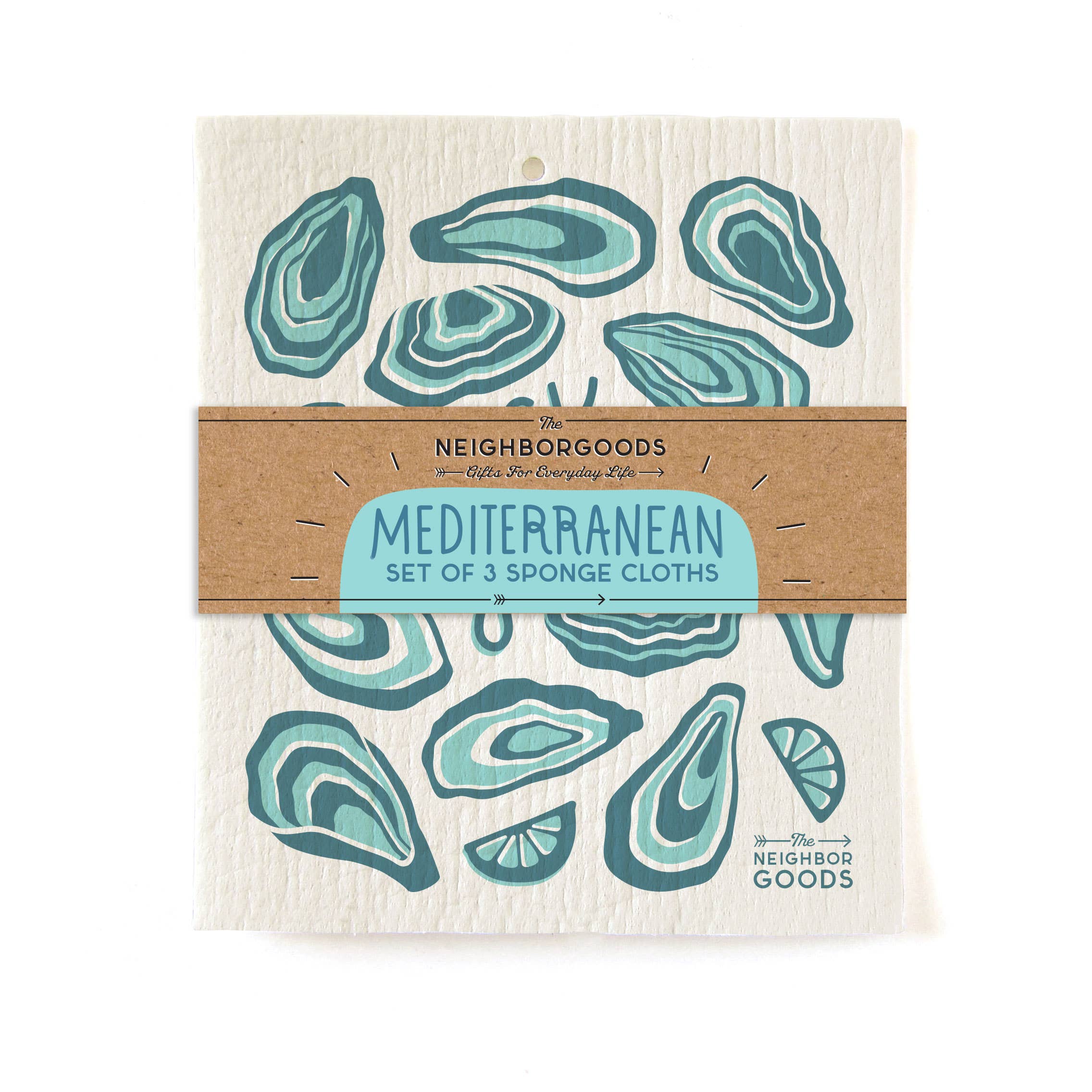 Mediterranean- Sponge Cloth Set of 3